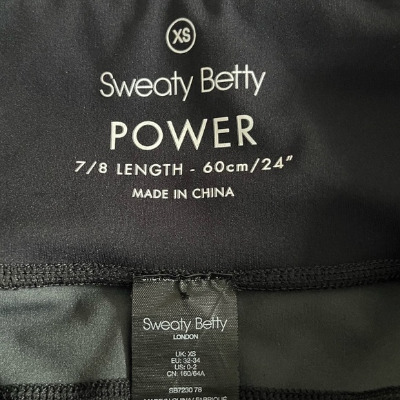 Halle Berry Sweaty Betty the re-spin edit Jinx power workout black grey leggings - Picture 8 of 12